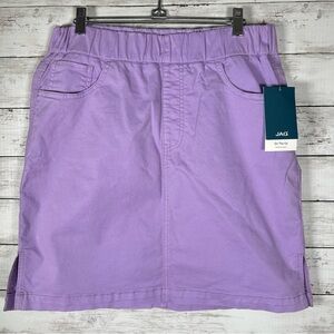 JAG Jeans Women's On The Go Mid Rise Cotton/ Elastane 19” Skort Size 8 NWT $64